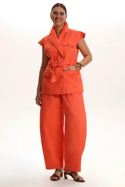 Жилет из хлопка в стиле сафари