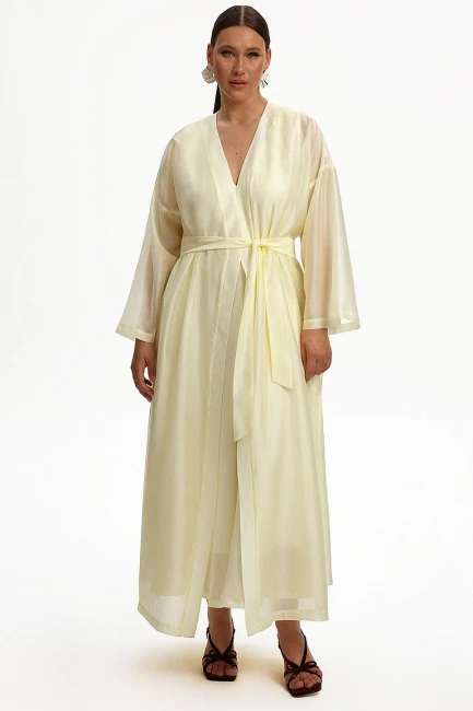 Кардиган парео из тенселя – фото – Plus Size 50–64 – Моно-Стиль