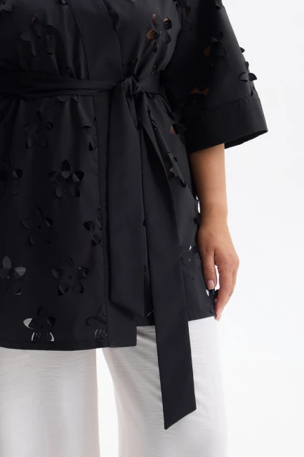 Блузка кимоно с эффектом 3Д – фото – Plus Size 50–64 – Моно-Стиль