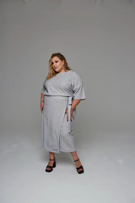 Юбка Сахар серебрянный