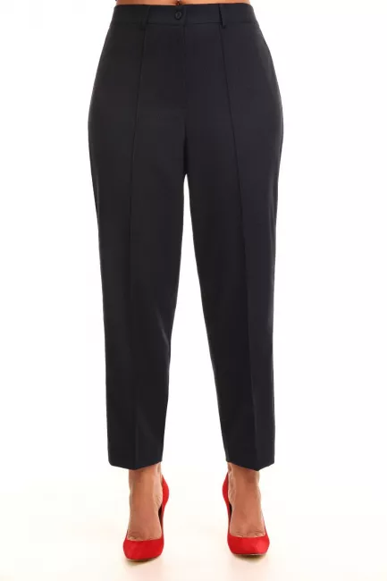 Укороченные брюки с лампасами