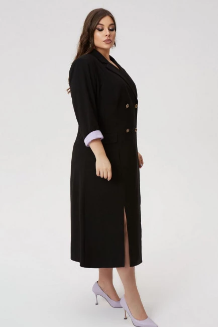 Платье пиджак двубортное на шелковой подкладке