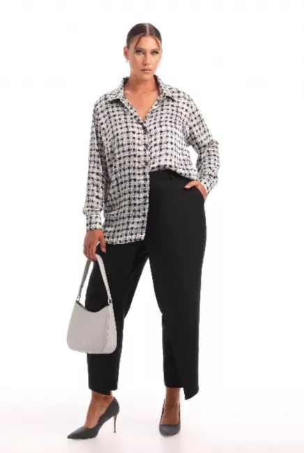 Блузка с принтом из поливискозы