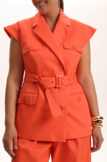 Жилет из хлопка в стиле сафари