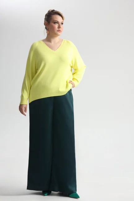 Брюки палаццо из поливискозного шелка