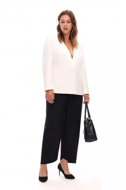 Жакет смокинг с атласными лацканами