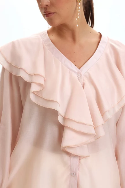 Блузка из тенселя в пиратском стиле