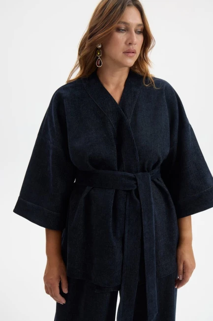 Кимоно с тач-эффектом – фото – Plus Size 50–64 – Моно-Стиль