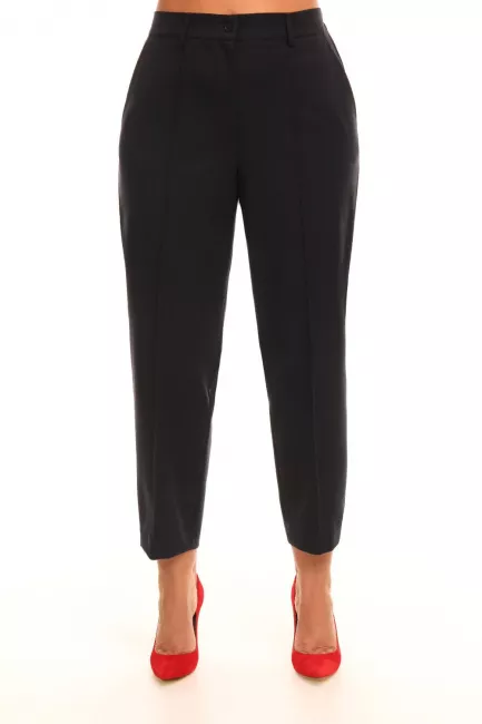 Укороченные брюки из костюмной ткани