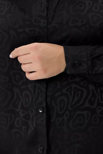 Рубашка с принтом из вискозного шелка