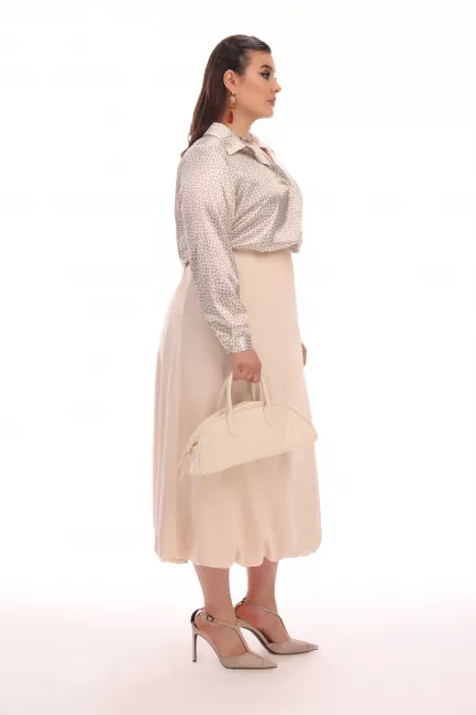 Блузка с принтом из поливискозы