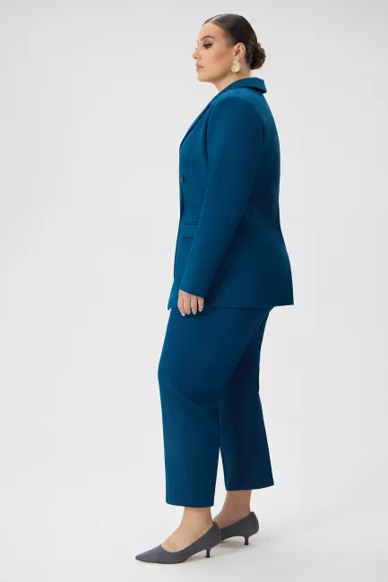 Пиджак двубортный из облегченной костюмной ткани