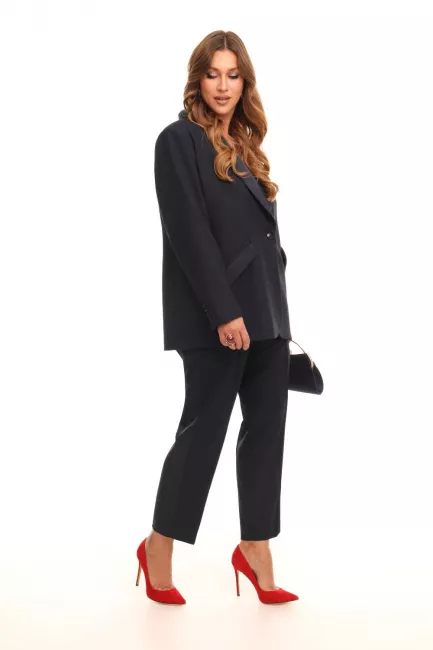 Укороченные брюки с лампасами