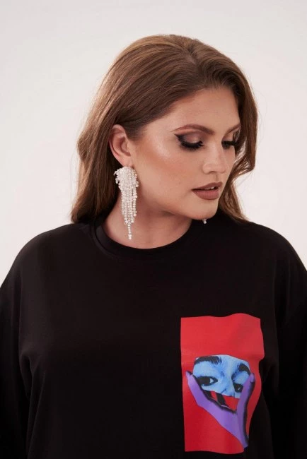 Футболка оверсайз с постером