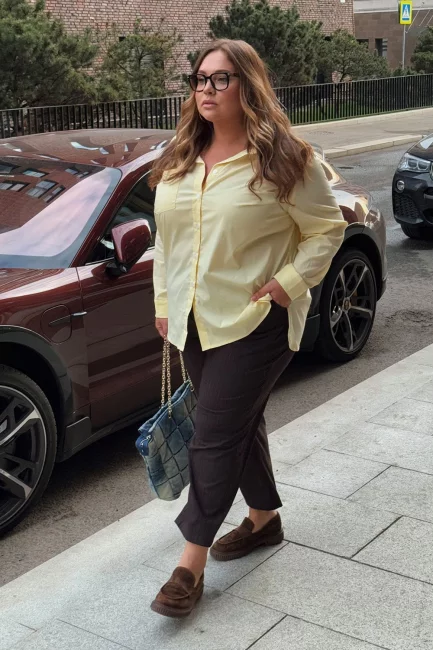 Брюки Чил шоколадный полоска