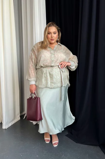 Юбка Карла оливковый