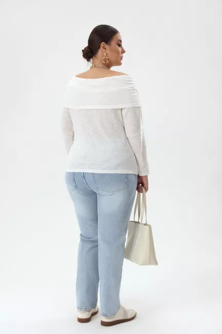 Джинсы strаight leg с высокой посадкой