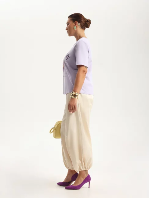 Футболка из хлопка с принтом