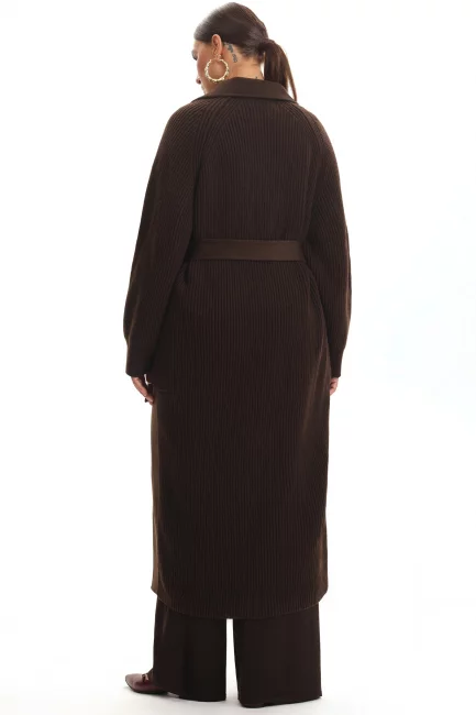 Комбинированное пальто из шерсти и кашемира