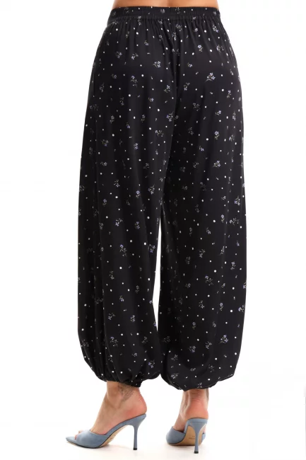 Брюки баллоны с принтом из поливискозы