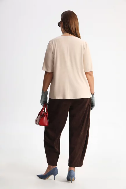 Блузка из экозамши