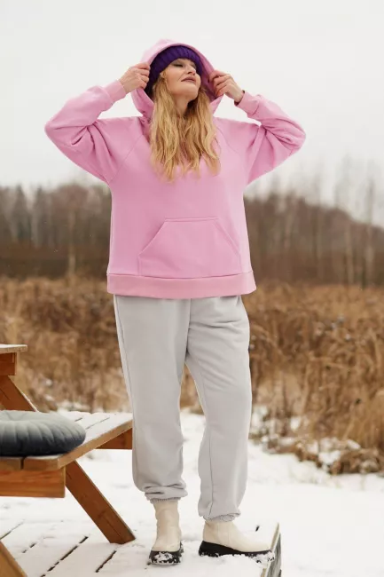 Худи с карманом кенгуру на флиссе заказать с доставкой