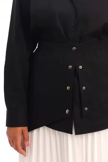 Рубашка regular черного цвета на рост 172