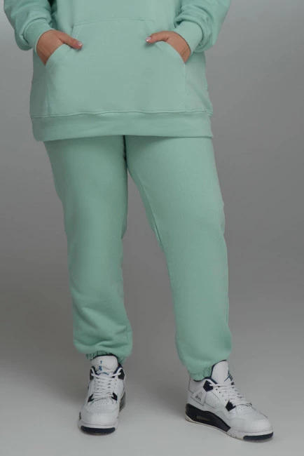 Джоггеры regular fit с бархатистой поверхностью