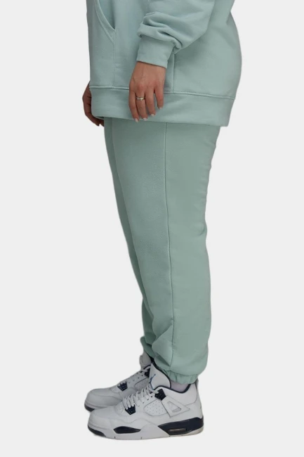 Джоггеры regular fit с бархатистой поверхностью – фото – Plus Size 50–64 – Моно-Стиль