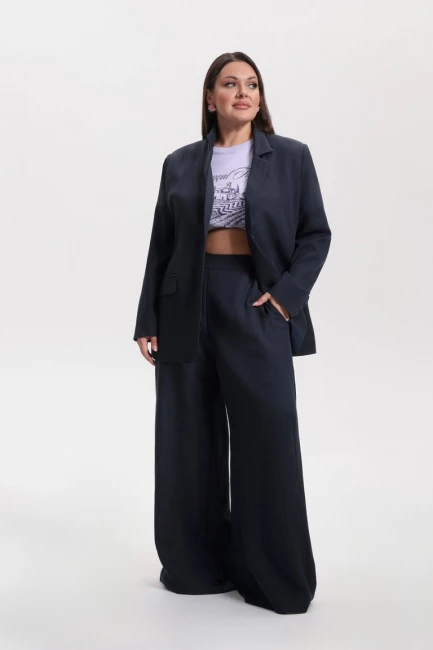Жакет изо льна в итальянском стиле – фото – Plus Size 50–64 – Моно-Стиль
