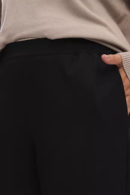 Брюки палаццо из джерси на пышную фигуру