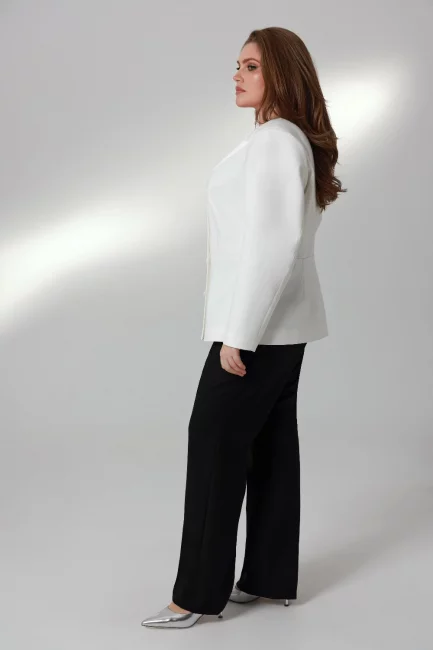 Брюки костюмные со стрелками на молнии