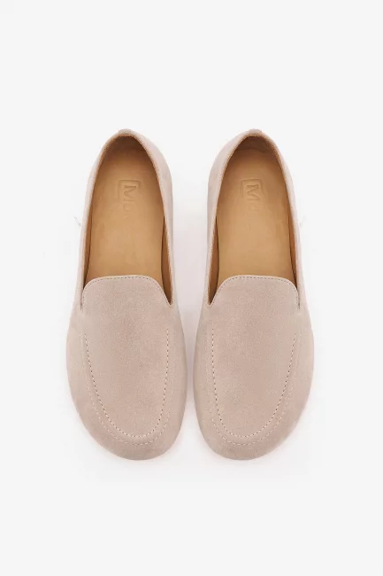 Венецианские лоферы из замши