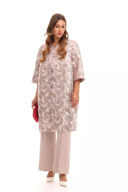 Удлиненный жакет из парчи