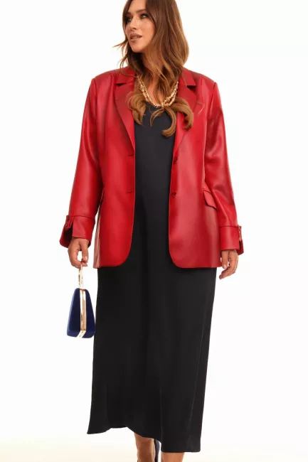 Однобортный жакет из шелковой поливискозы