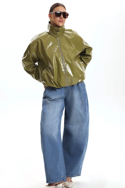 Джинсы баллоны с кнопками – фото – Plus Size 50–64 – Моно-Стиль