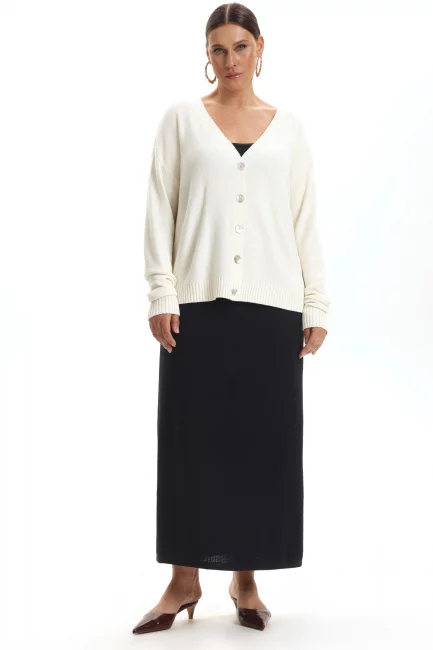 Кардиган из вискозы на пуговицах