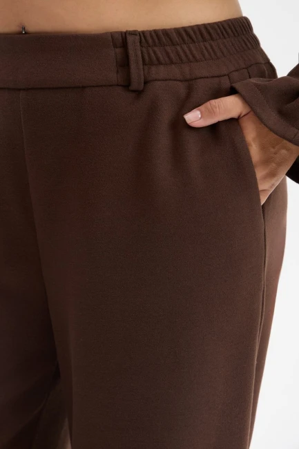 Трикотажные брюки палаццо – фото – Plus Size 50–64 – Моно-Стиль