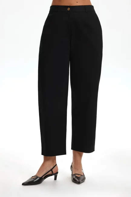 Брюки чинос из хлопка черного цвета