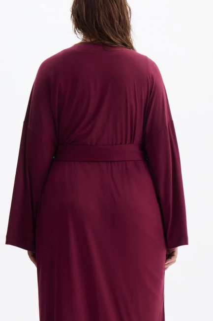 Кардиган макси с разрезами из модала – фото – Plus Size 50–64 – Моно-Стиль