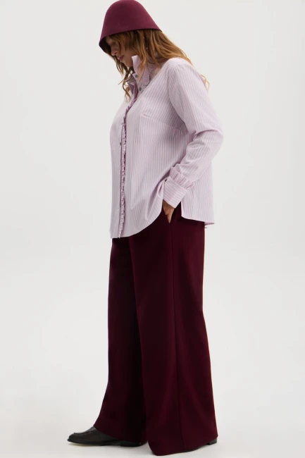Блузка из хлопка в полоску – фото – Plus Size 50–64 – Моно-Стиль