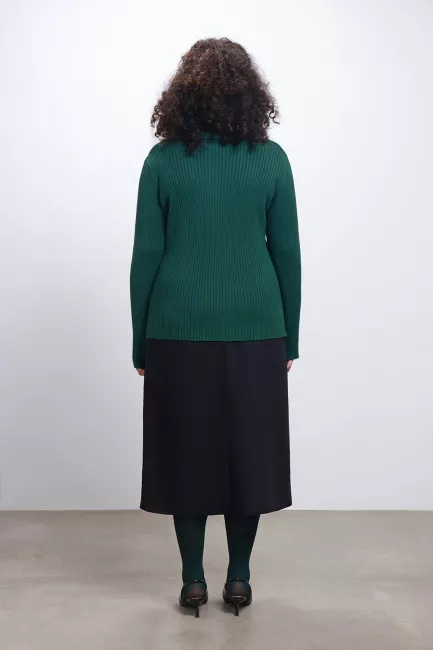 Джемпер поло лапша из вязаной поливискозы