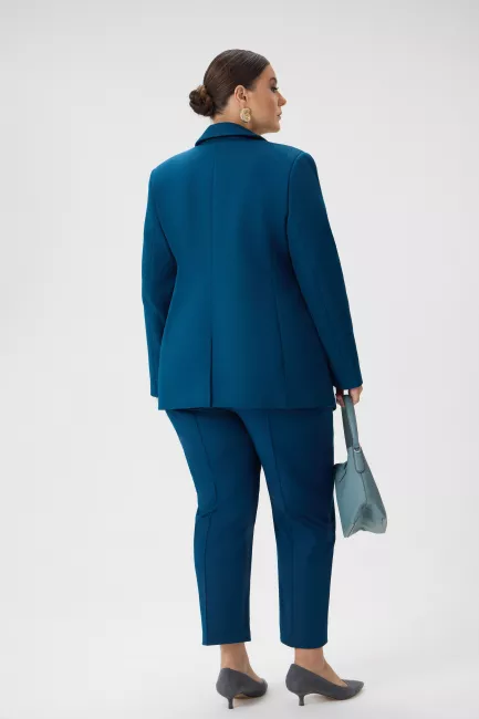 Пиджак двубортный из облегченной костюмной ткани