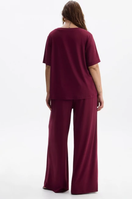 Брюки палаццо из модала – фото – Plus Size 50–64 – Моно-Стиль