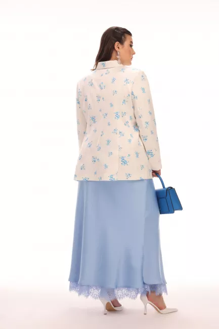 Жакет из вискозной ткани с принтом