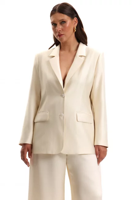 Жакет из ткани с золотым напылением