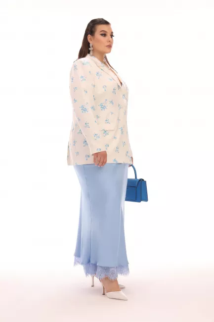 Жакет из вискозной ткани с принтом