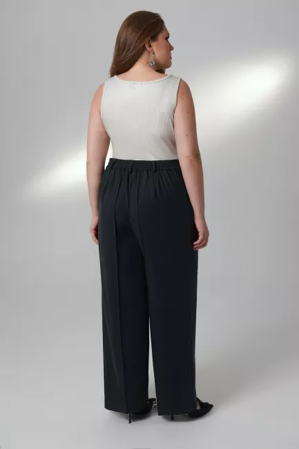 Топ в рубчик с металлизированным блеском