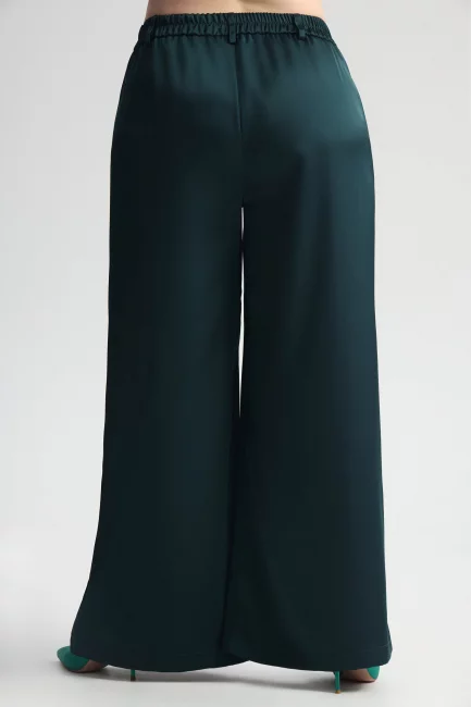 Брюки палаццо из поливискозного шелка