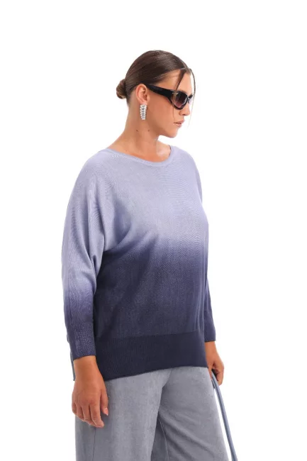 Джемпер из вискозы с эффектом деграде